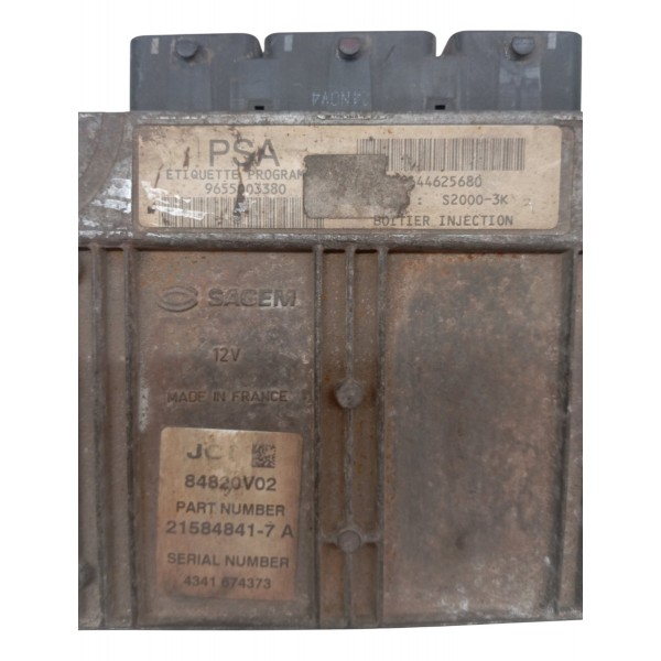 Kit Code Injeção Peugeot 206 Sw 1.4 2003 2004 2005 2006 2007