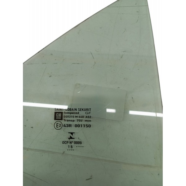 Vidro Fixo Porta Traseira Direita Chevrolet Onix 1.4 2013 14