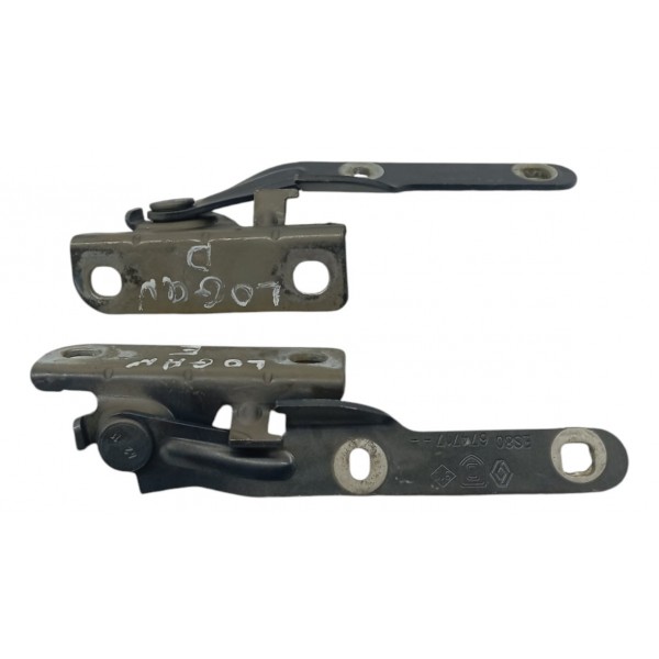 Par Braço Dobradiça Capo Renault Logan 1.0 2007 2008 2009