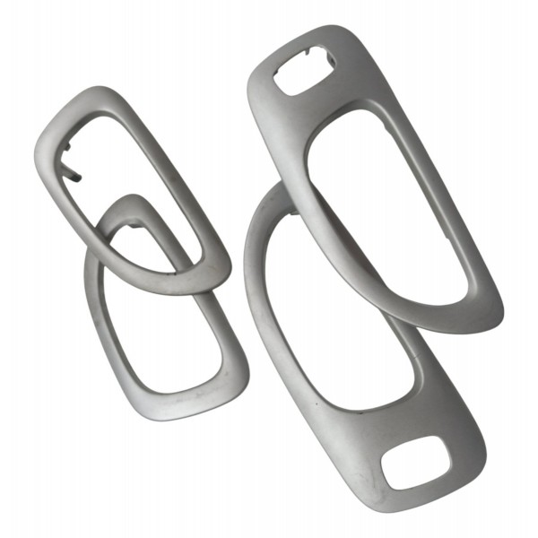 Kit Moldura Acabamento Maçaneta Interna Peugeot 307 Sw 2009