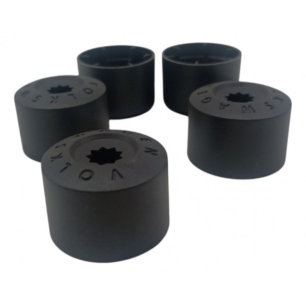 Kit 5 Capa Parafuso Roda 17 Volkswagen Jetta Fox Polo