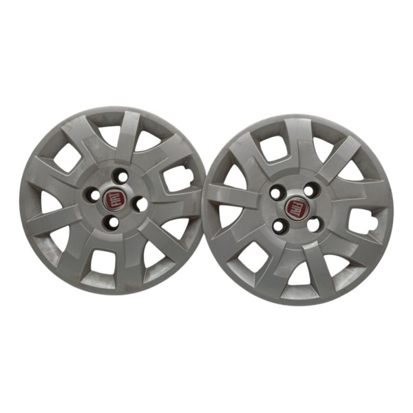 Kit 2 Calota Aro 14 Linha Fiat
