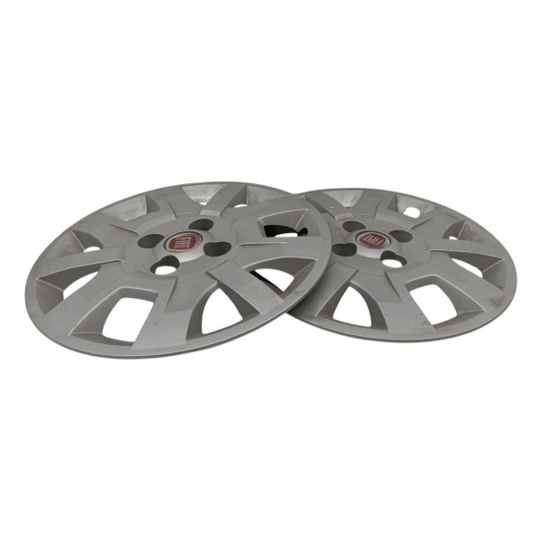 Kit 2 Calota Aro 14 Linha Fiat
