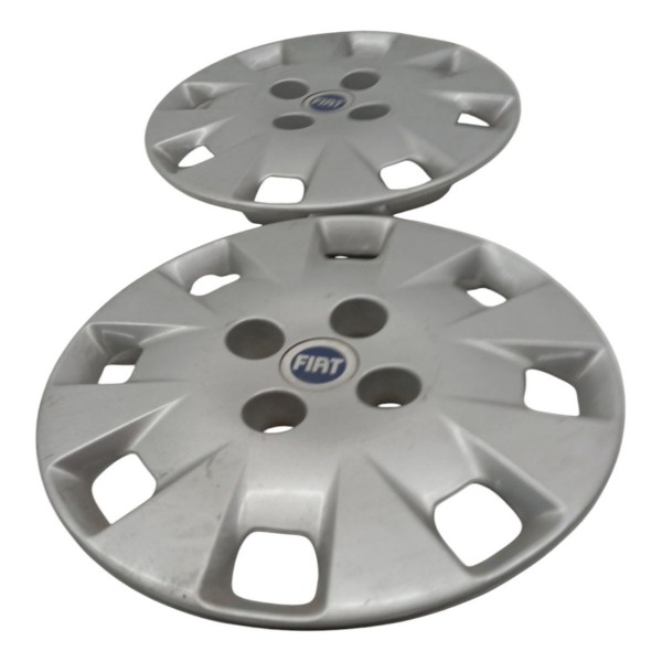 Kit 2 Calota Aro 13 Fiat Uno Palio Siena