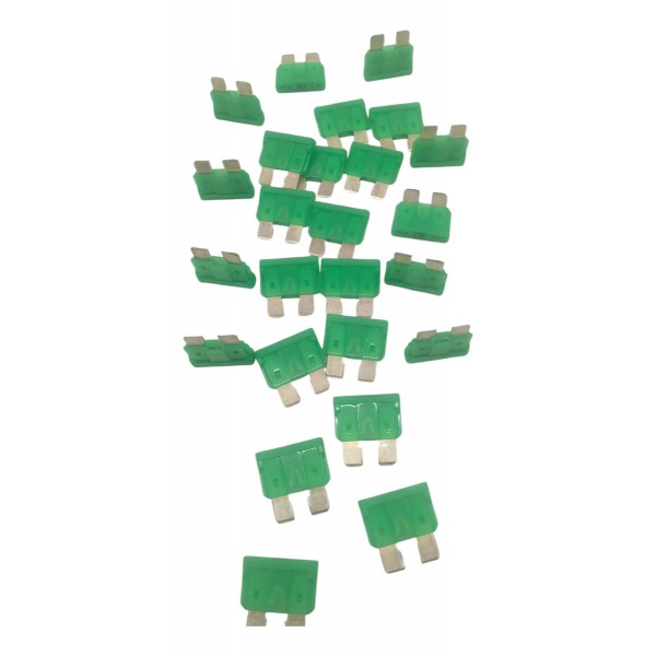 Kit 25 Fusíveis 30a Volkswagen Gol Parati