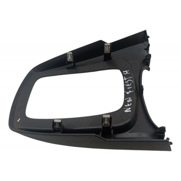 Moldura Alavanca Cambio Ford New Fiesta 2016 2017 Preto