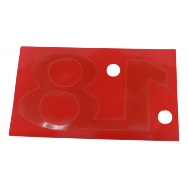 Emblema Traseiro 1.8  Volkswagen Parati Saveiro Gol Prateado