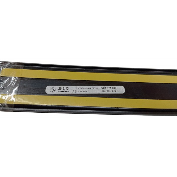 Par Faixa Soleira Volkswagen Golf Mk7 2017 2018 2019 Prateado