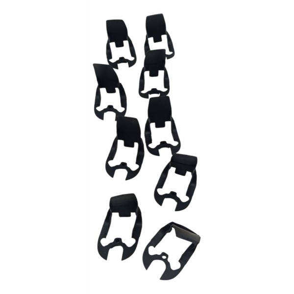 Kit 9 Presilha Moldura Maçaneta Volkswagen Fox Gol 2010 2011