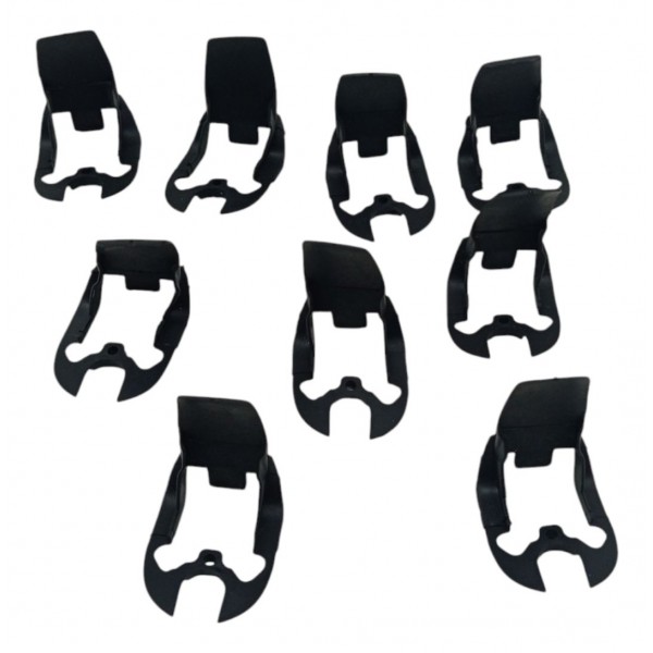 Kit 9 Presilha Moldura Maçaneta Volkswagen Fox Gol 2010 2011