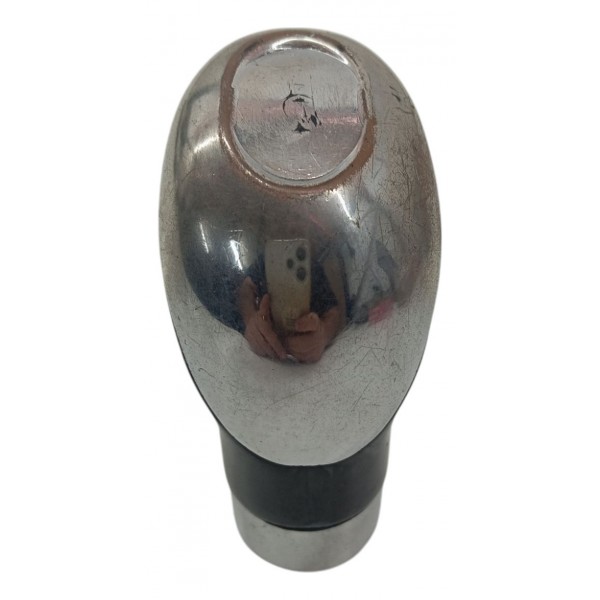 Manopla Naja Cambio Cromado Preto Universal Vermelho