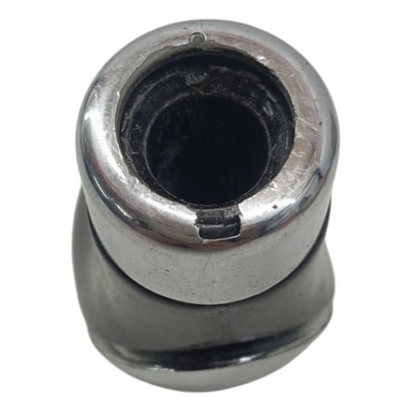 Manopla Naja Cambio Cromado Preto Universal Vermelho