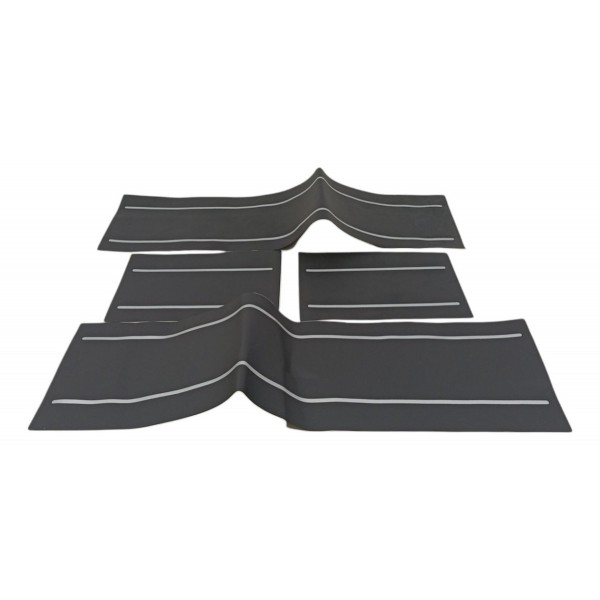 Faixa Soleira Porta Volkswagen Up 2015 2016 2017 2018 2019 Cinza