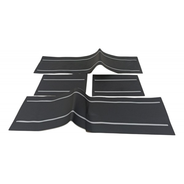 Faixa Soleira Porta Volkswagen Up 2015 2016 2017 2018 2019 Cinza