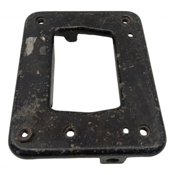 Suporte Placa Dianteira Esquerda Fiat Doblo 2002 Preto