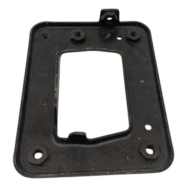 Suporte Placa Dianteira Esquerda Fiat Doblo 2002 Preto