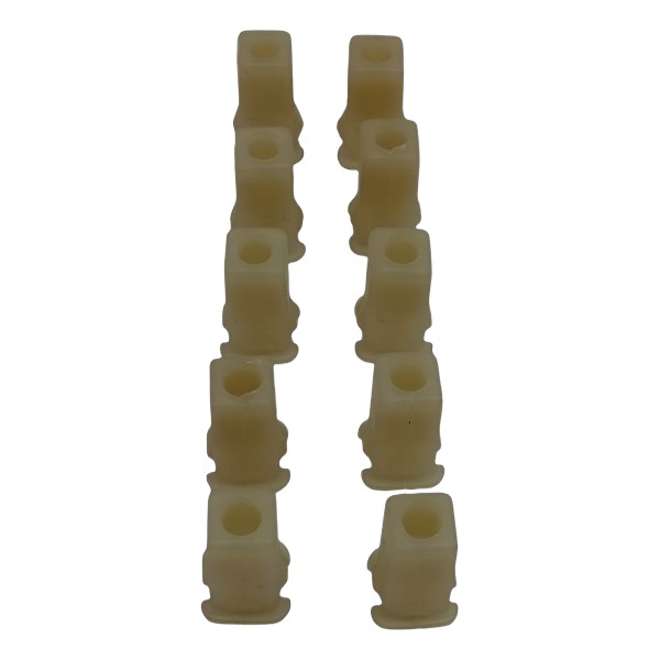 Kit 10 Buchas Fixação Parachoque Volkswagen Gol 2010 2011