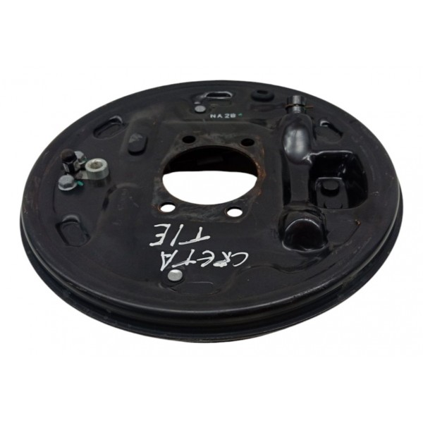 Espelho Sapata Freio Traseiro Esquerdo Hyundai Creta 2018 Preto