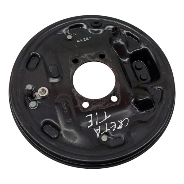 Espelho Sapata Freio Traseiro Esquerdo Hyundai Creta 2018 Preto