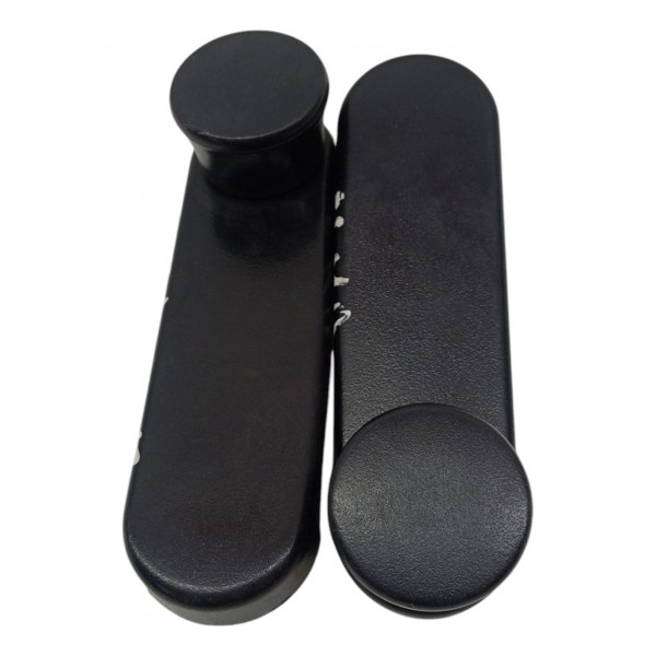 Par Manivela Vidro Manual Traseiro Fiat Uno 2009 2010 2011 Preto