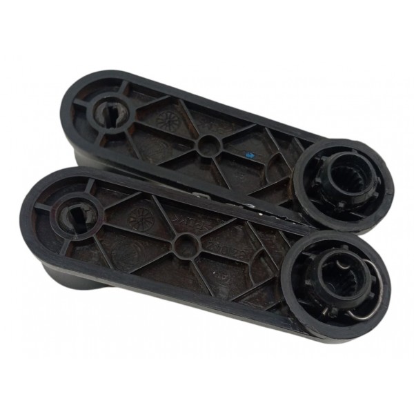 Par Manivela Vidro Manual Traseiro Fiat Uno 2009 2010 2011 Preto