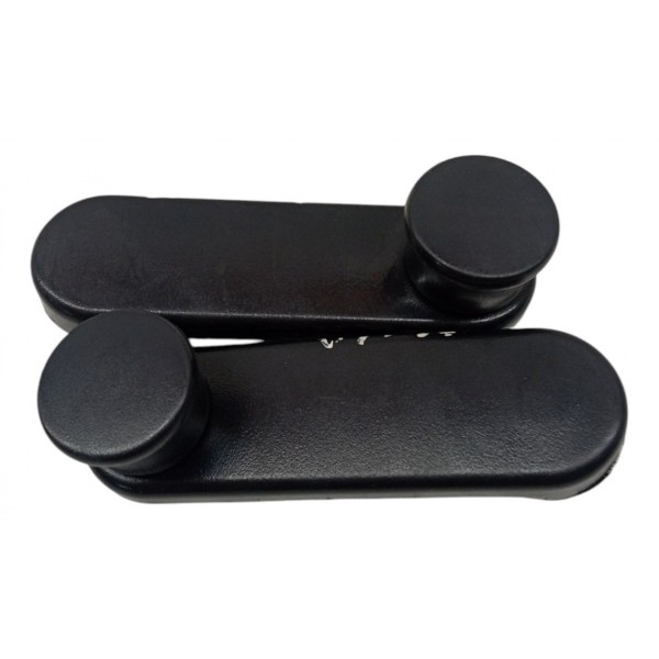 Par Manivela Vidro Manual Traseiro Fiat Uno 2009 2010 2011 Preto