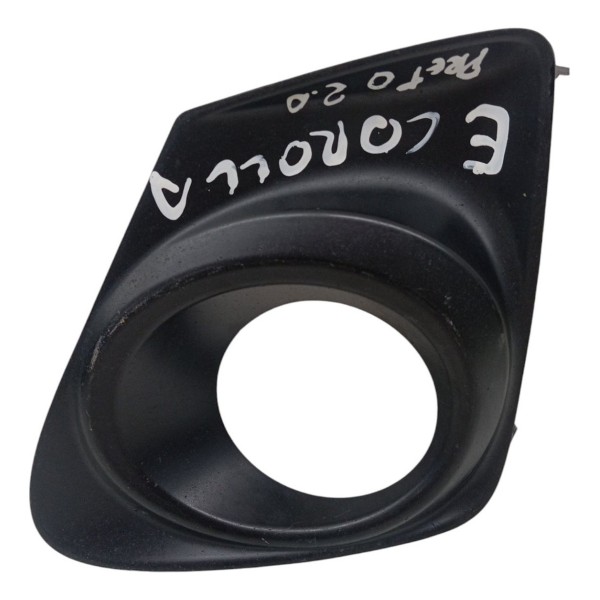 Moldura Grade Farol Milha Esquerdo Toyota Corolla 2013 2014 Preto Esquerdo