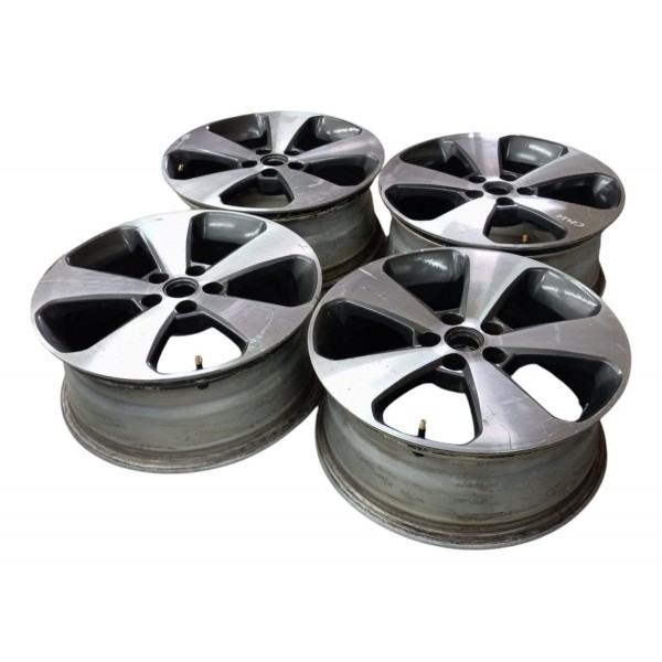 Jogo Roda Aro 17 Chevrolet Cruze 1.8 2013 2014 2015 2016 Prateado