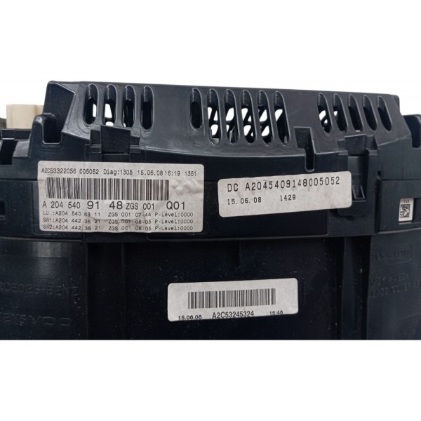 Painel Instrumento Mercedes C200 Kompressor 2009