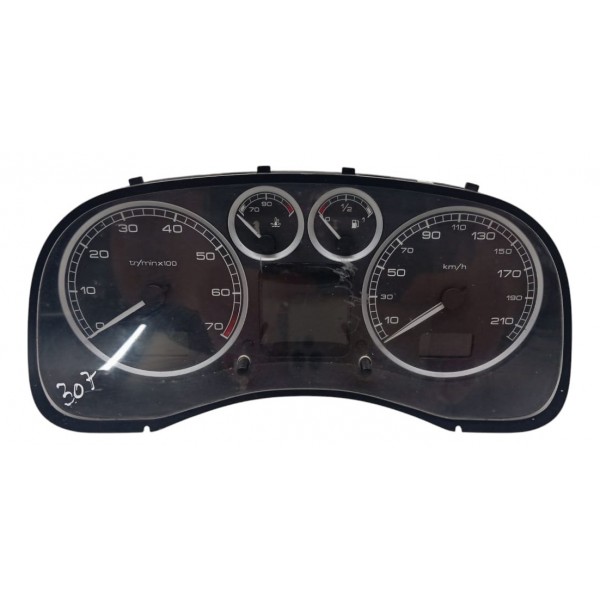 Painel Instrumento Peugeot 307 2005 Acrílico Arranhado - Preto