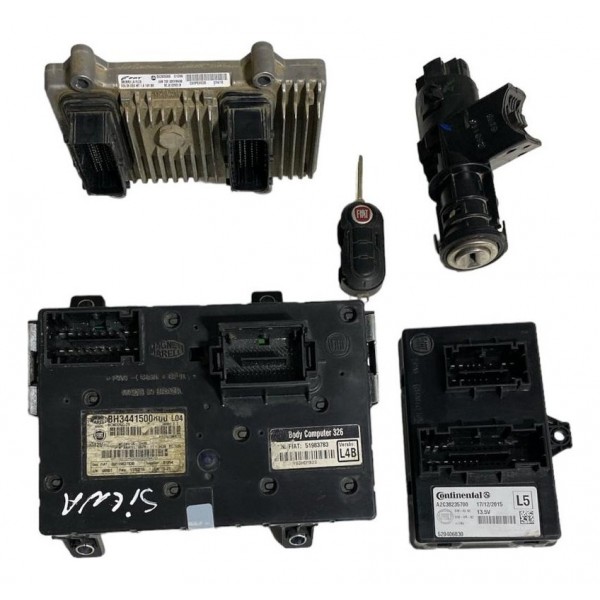 Kit Code Modulo Injeção Fiat Gran Siena 1.6 16v