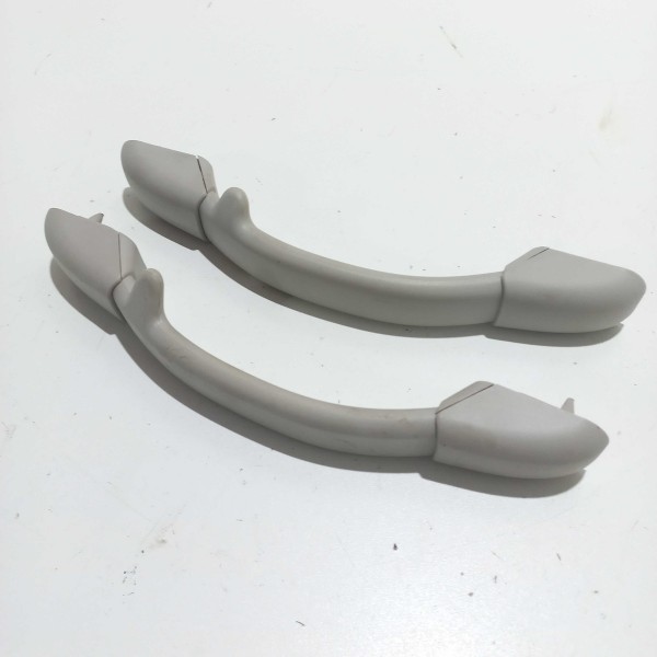 Par Puxador Alça Teto Pqp Peugeot 307 Sw Cinza