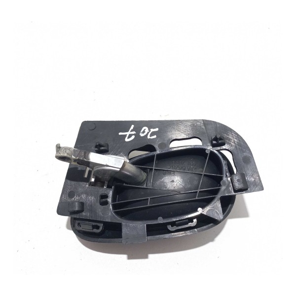 Maçaneta Interna Traseira Esquerda Peugeot 207 Prata Traseira