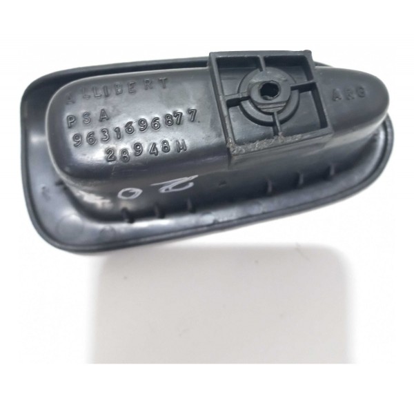 Puxador Porta Traseira Esquerda Peugeot 207 Preto
