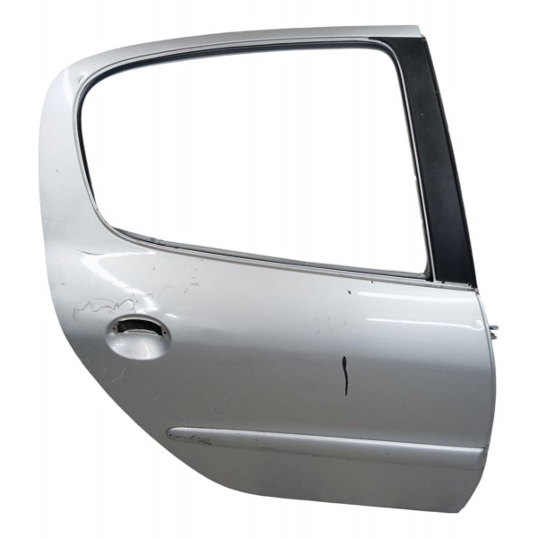 Porta Traseira Direita Peugeot 206 2004 2005 2006 Traseira Direito Prateado