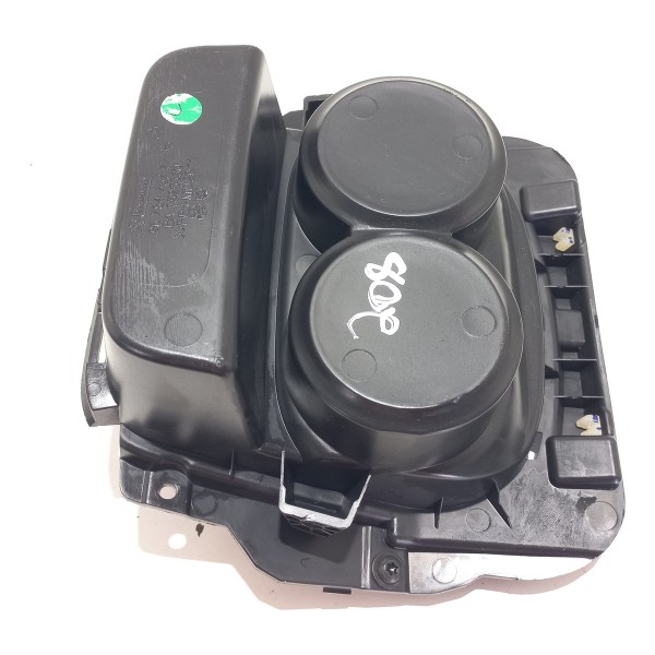 Moldura Porta Copos Peugeot 208 1.5 2014 Preto