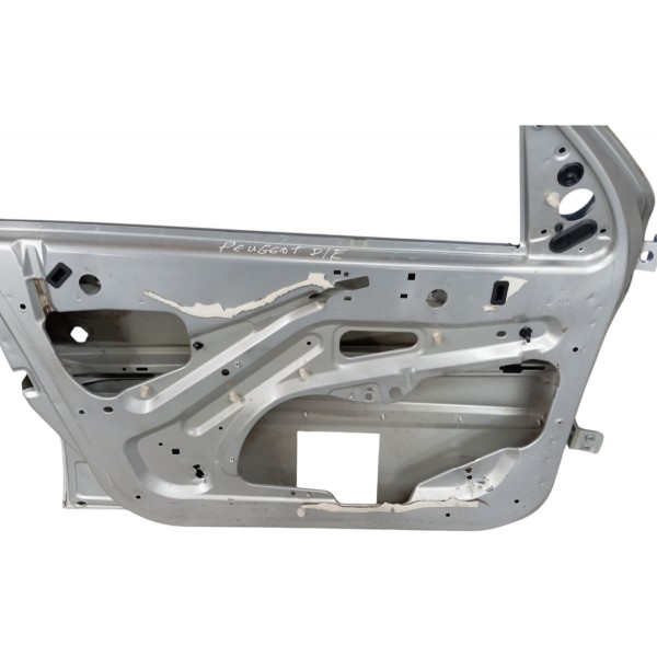 Porta Dianteira Esquerda Peugeot 206 2004 2005 2006 Esquerdo Prateado Dianteira