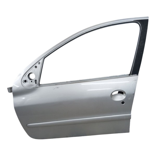 Porta Dianteira Esquerda Peugeot 206 2004 2005 2006 Esquerdo Prateado Dianteira