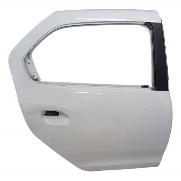 Porta Traseira Direita Renault Logan 2014 2015 2016 Detalhe Traseira Direito Branco