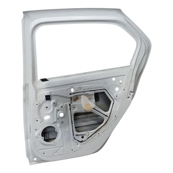 Porta Traseira Direita Renault Logan 2014 2015 2016 Detalhe Traseira Direito Branco