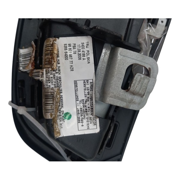 Bolsa Airbag Banco Dianteiro Direito Peugeot 307 2005 2006 Preto