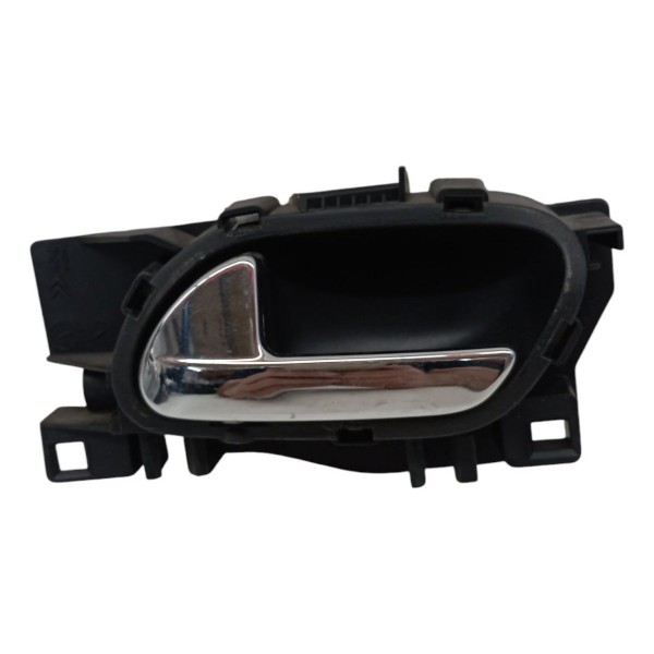 Maçaneta Interna Dianteira Esquerda Citroen C3 2014 2015 Preto Dianteira