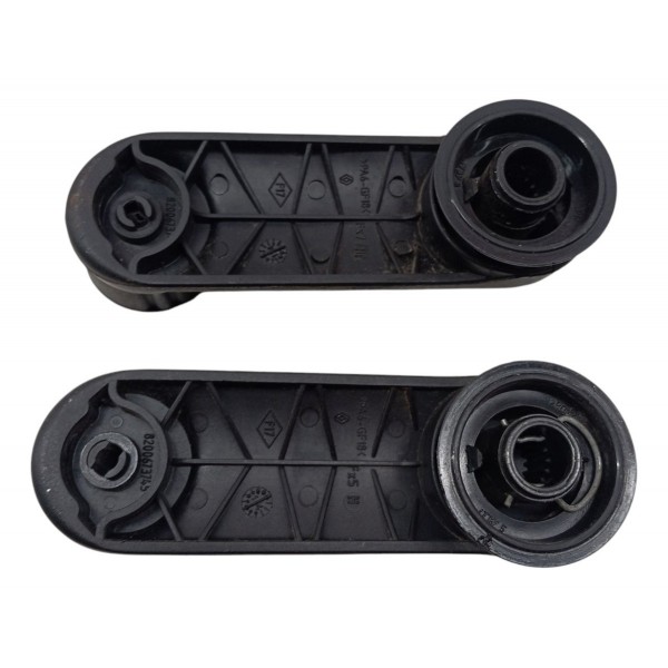 Par Manivela Vidro Traseiro Renault Logan 2015 Preto