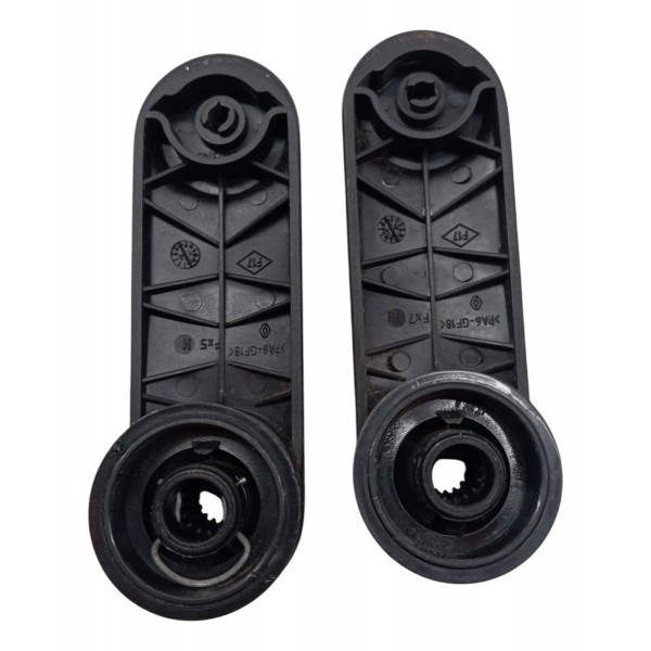 Par Manivela Vidro Traseiro Renault Logan 2015 Preto