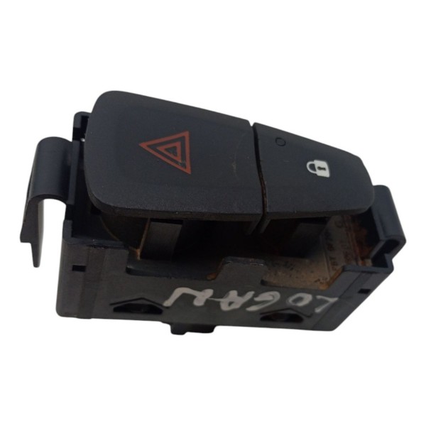Botão Pisca Alerta Trava Destrava Renault Logan 2014 2015 Preto