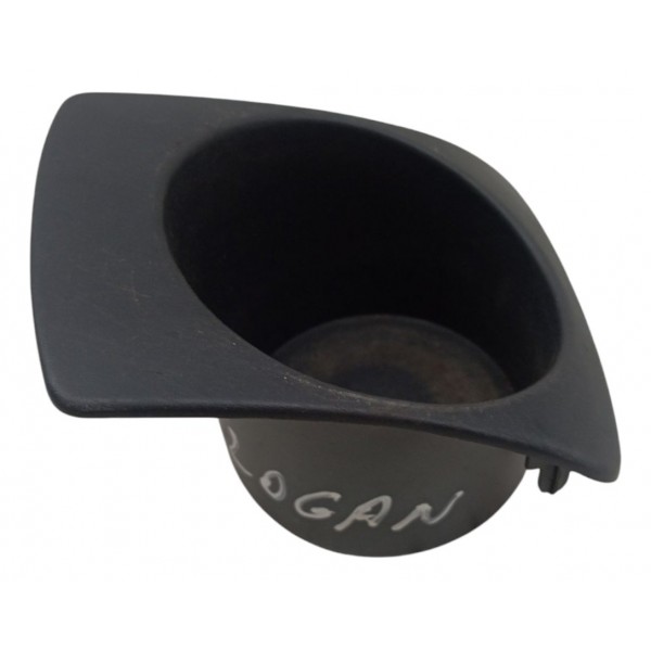 Porta Copos Console Central Renault Logan 1.0 2014 2015 Preto