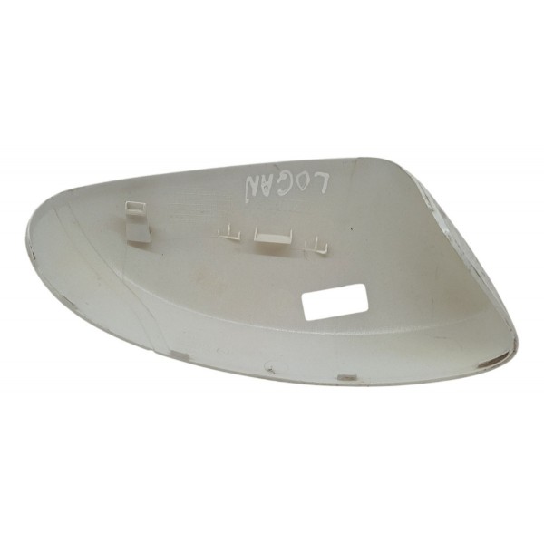 Capa Retrovisor Renault Logan 1.0 2014 2015 Branco