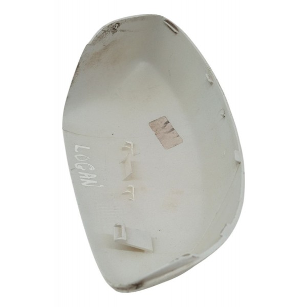 Capa Retrovisor Renault Logan 1.0 2014 2015 Branco