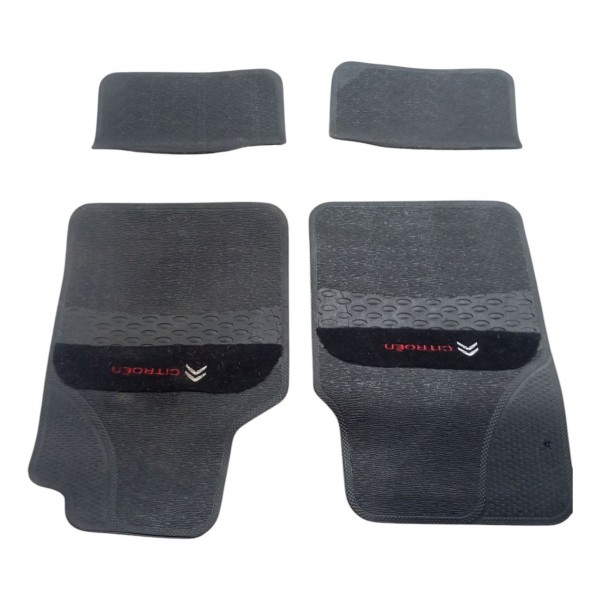 Jogo Tapete Borracha Citroen C3 2.0 2017 2018 2019 Cinza