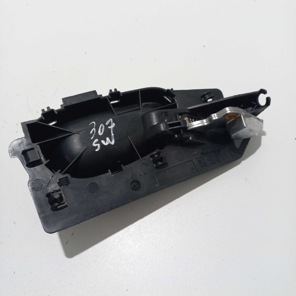 Maçaneta Interna Traseira Esquerda Peugeot 307 Preto Traseira